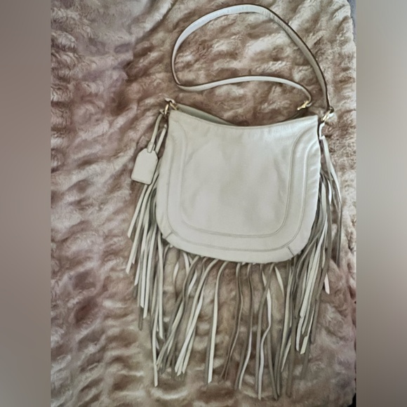 Lauren Ralph Lauren Wheeler Fringed Hobo Crossbody
Bag in Vanilla - Picture 6 of 7